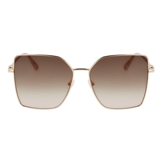 Longchamp Gold Metal Sunglasses