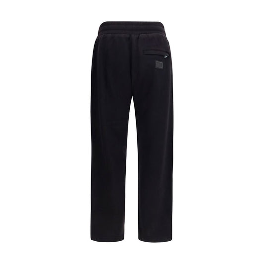 Dolce & Gabbana Black Cotton Joggers (Workout Pants)