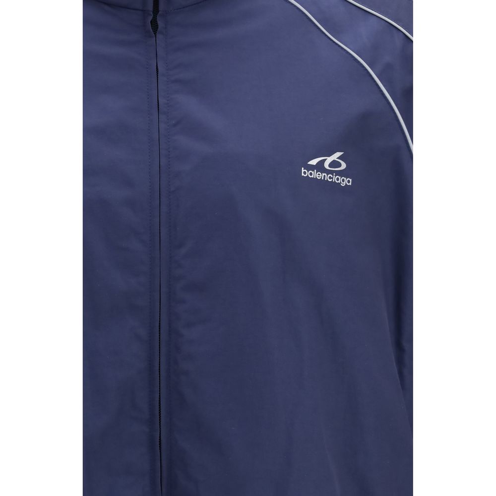 Balenciaga Blaue Baumwoll-Shelljacke