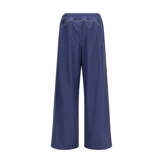 Balenciaga Blue Cotton Athletic Pants