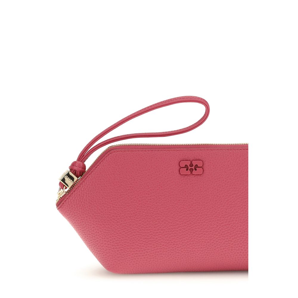 Ganni Clutch aus recyceltem Polyester in mehreren Farben