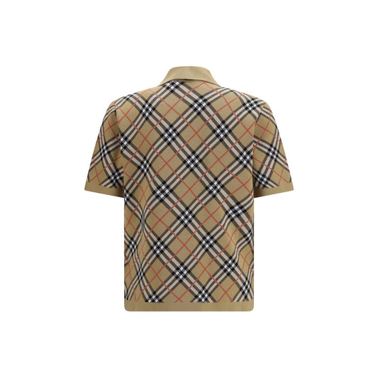 Burberry Beige Cotton Polo Shirt