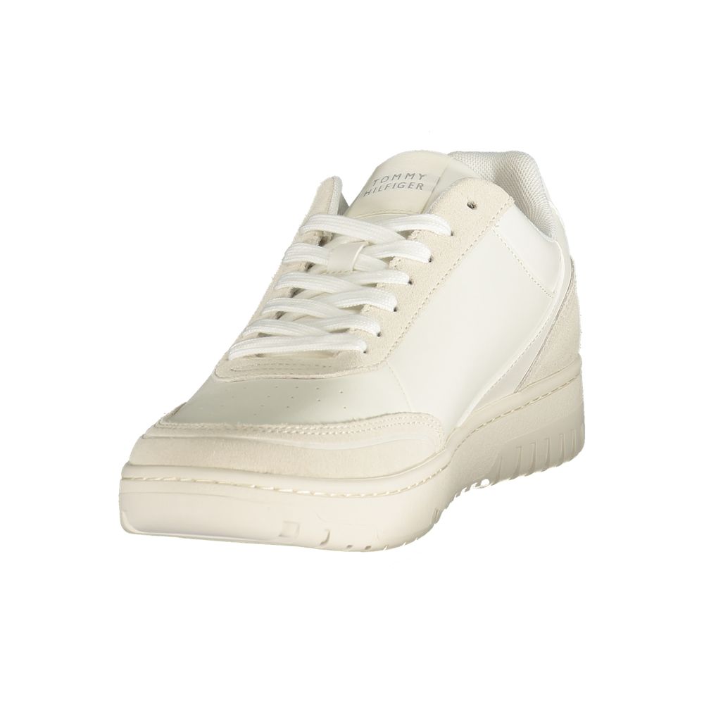 Tommy Hilfiger Weißer Herren-Sneaker aus Polyurethan