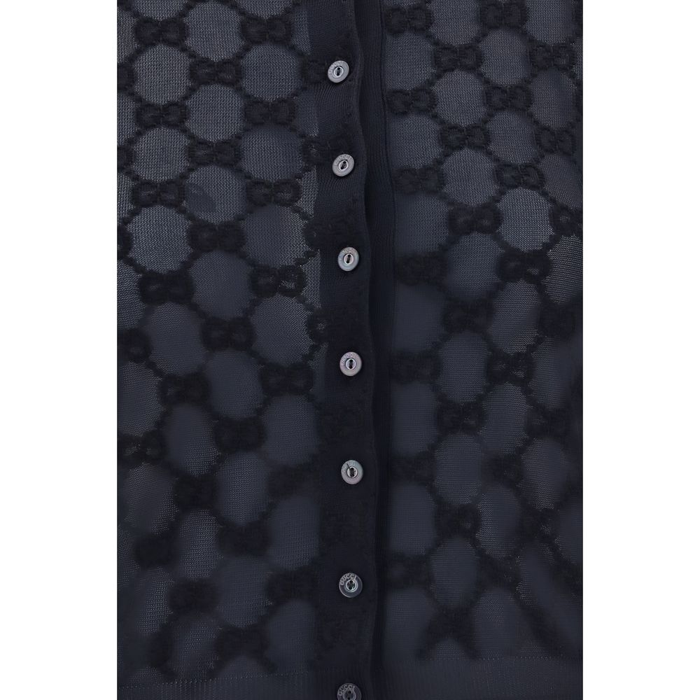 Gucci Black Viscose Cardigan