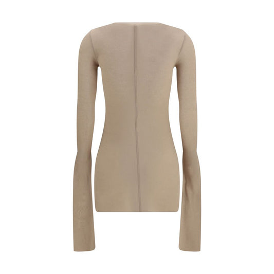 Rick Owens Beige Viscose Shirt
