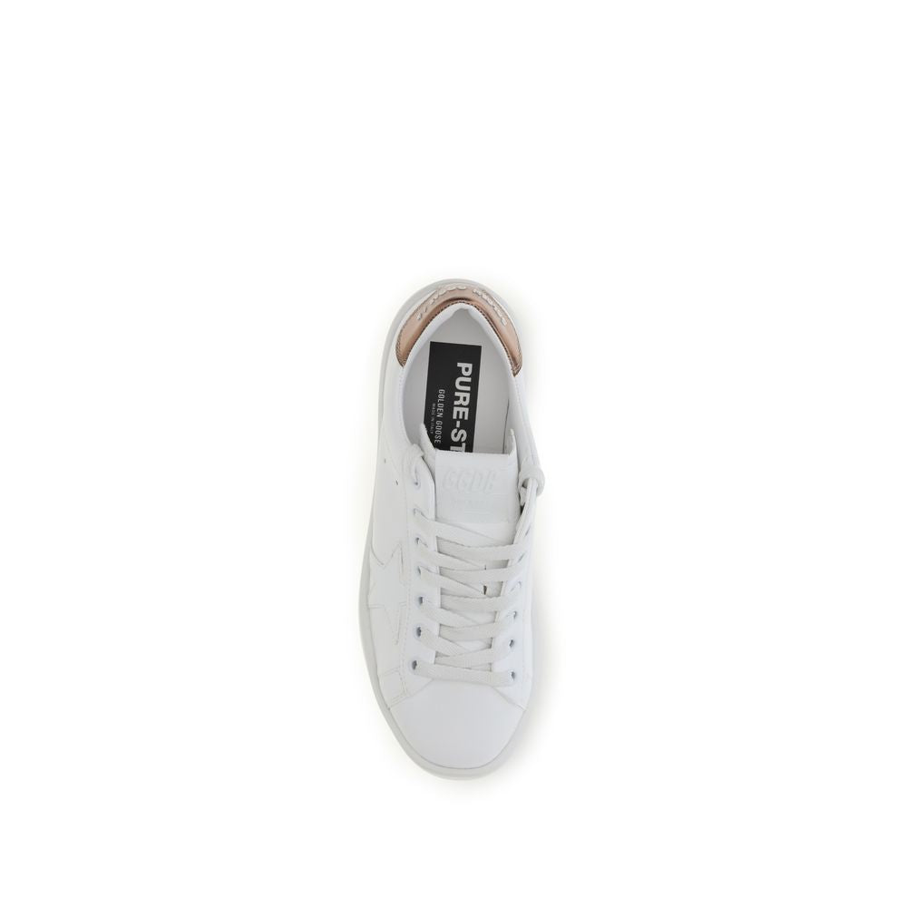 Golden Goose Weiße Sneaker aus Kalbsleder Bos Taurus mit niedrigem Schaft