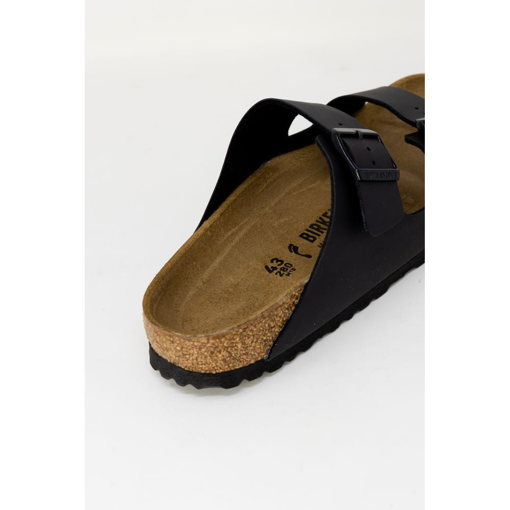 Birkenstock Black Synthetic Flat Sandals