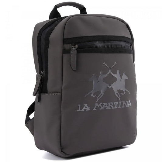 La Martina Rucksack aus grauem Polyethylen