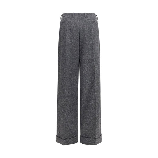 Valentino Garavani Gray Wool Oves Aries Pants