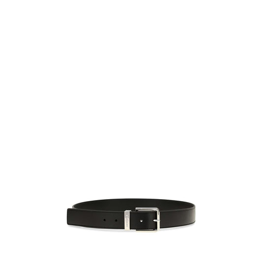 Givenchy Black Calf Leather Bos Taurus Regular Belt