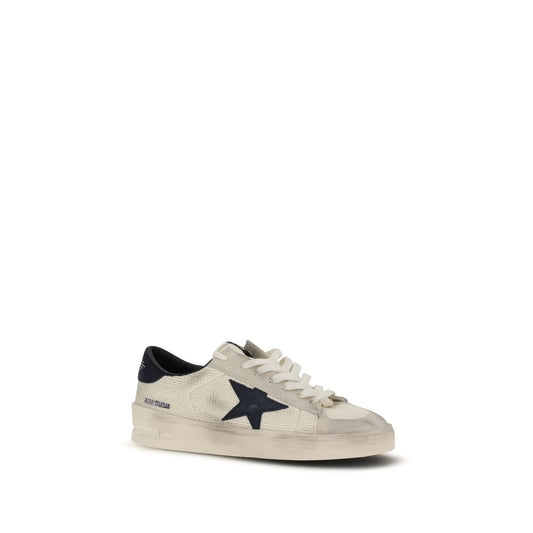Golden Goose Beige Calf Leather Bos Taurus Athletic Sneakers