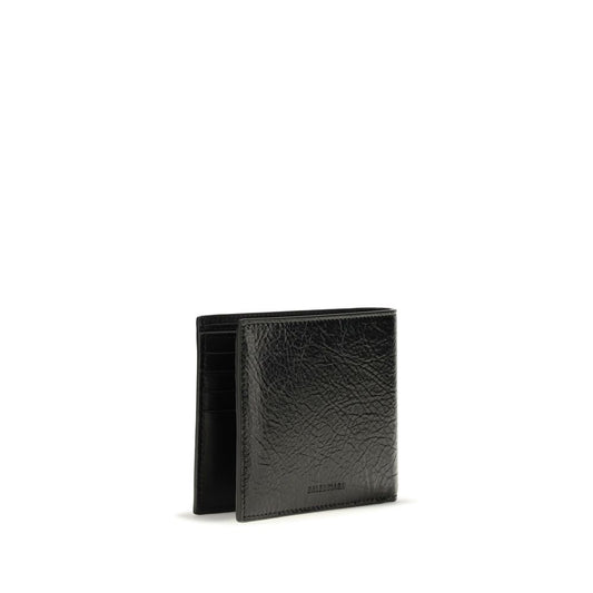 Balenciaga Black Lamb Ovis Aries Aries Wallet