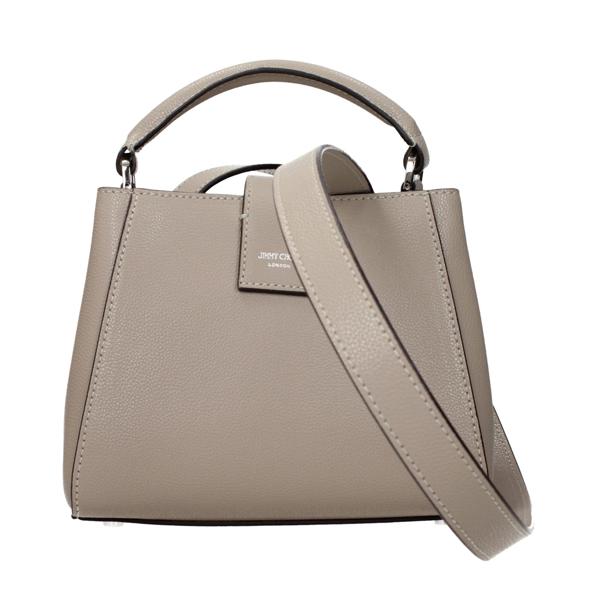 Jimmy Choo Handtasche aus grauem Leder