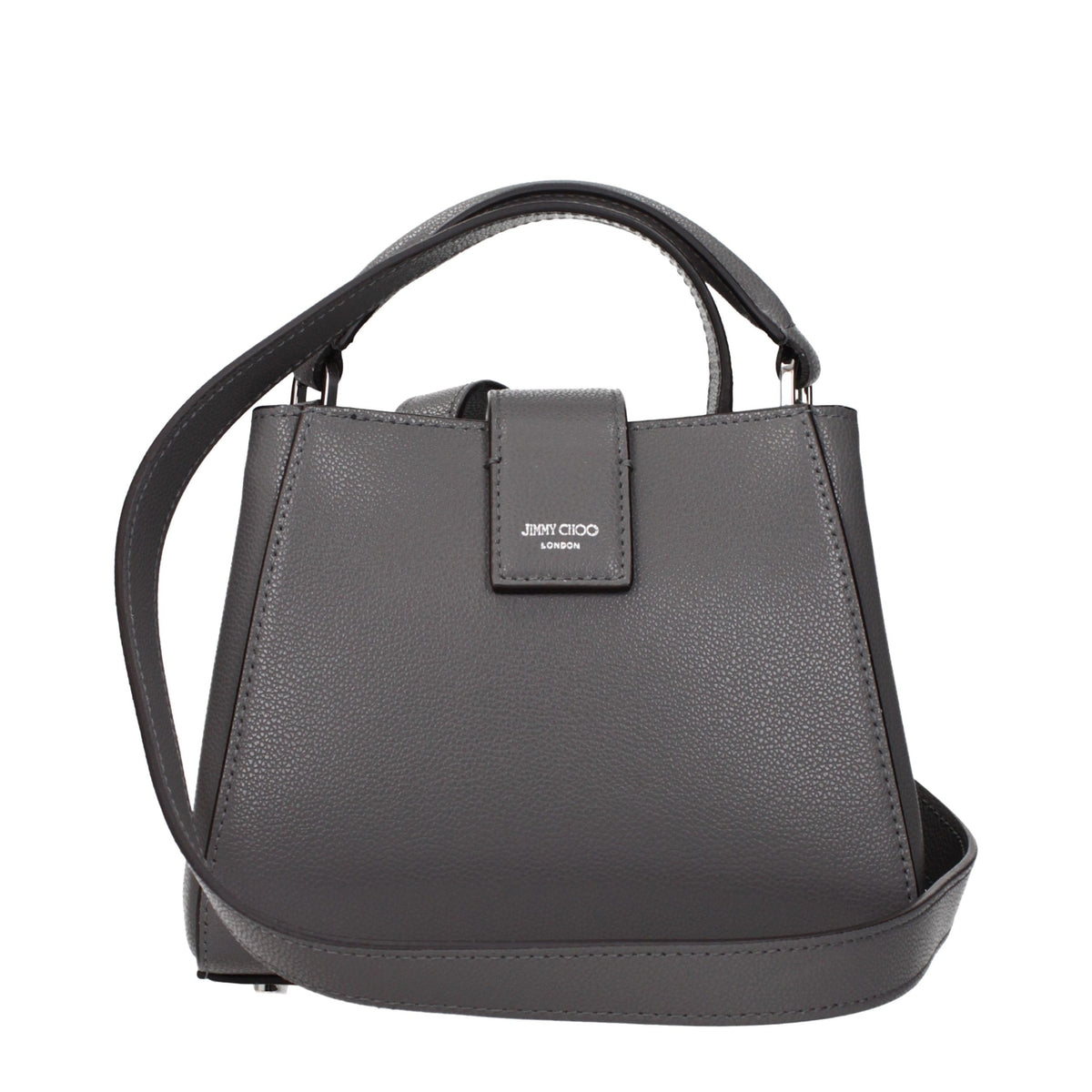Jimmy Choo Handtasche aus grauem Leder