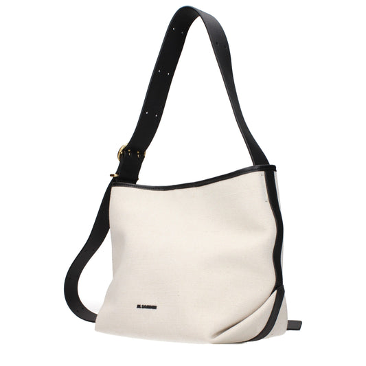 Jil Sander Crossbody Bag aus beigem Stoff