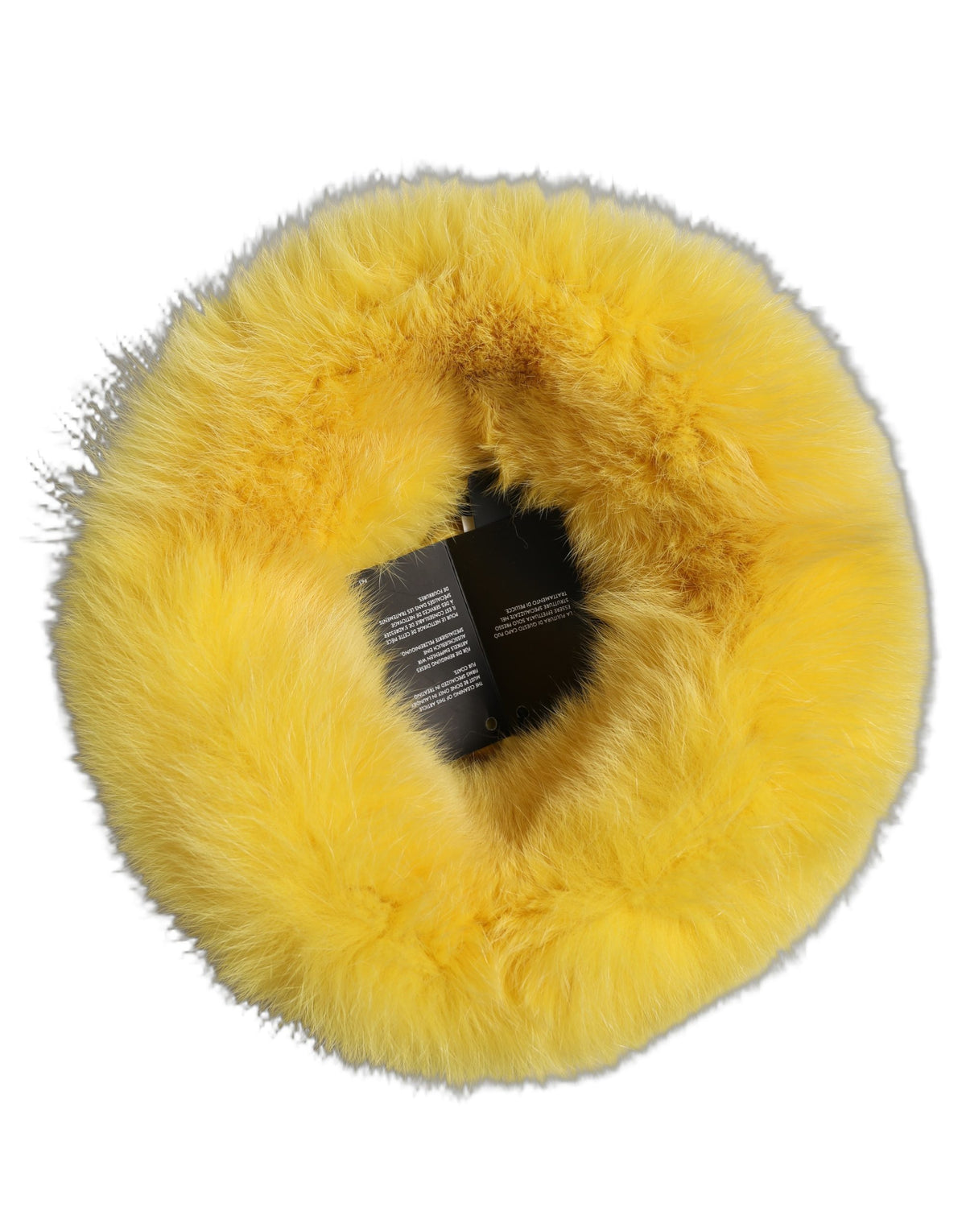 Dolce & Gabbana Gelber Fuchspelz Damen Fischerhut