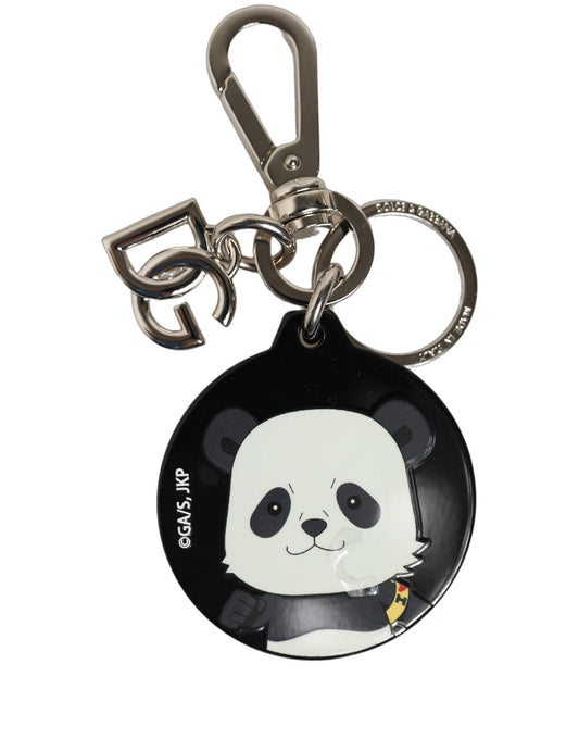 Dolce & Gabbana Black Kaisen Panda Chibi Charm Metal Keychain Keyring