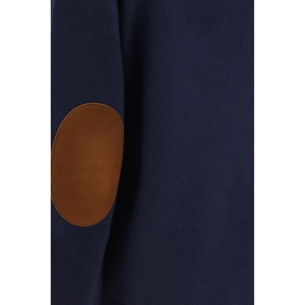 Prada Sweatshirt aus blauer Wolle mit Arie-Muster