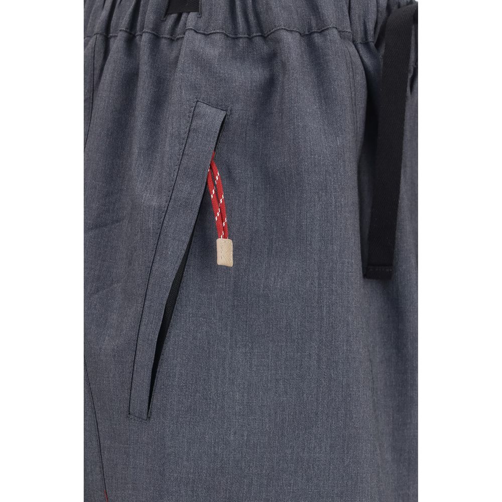 Prada Graue Wollhose Oves Aries Freizeit