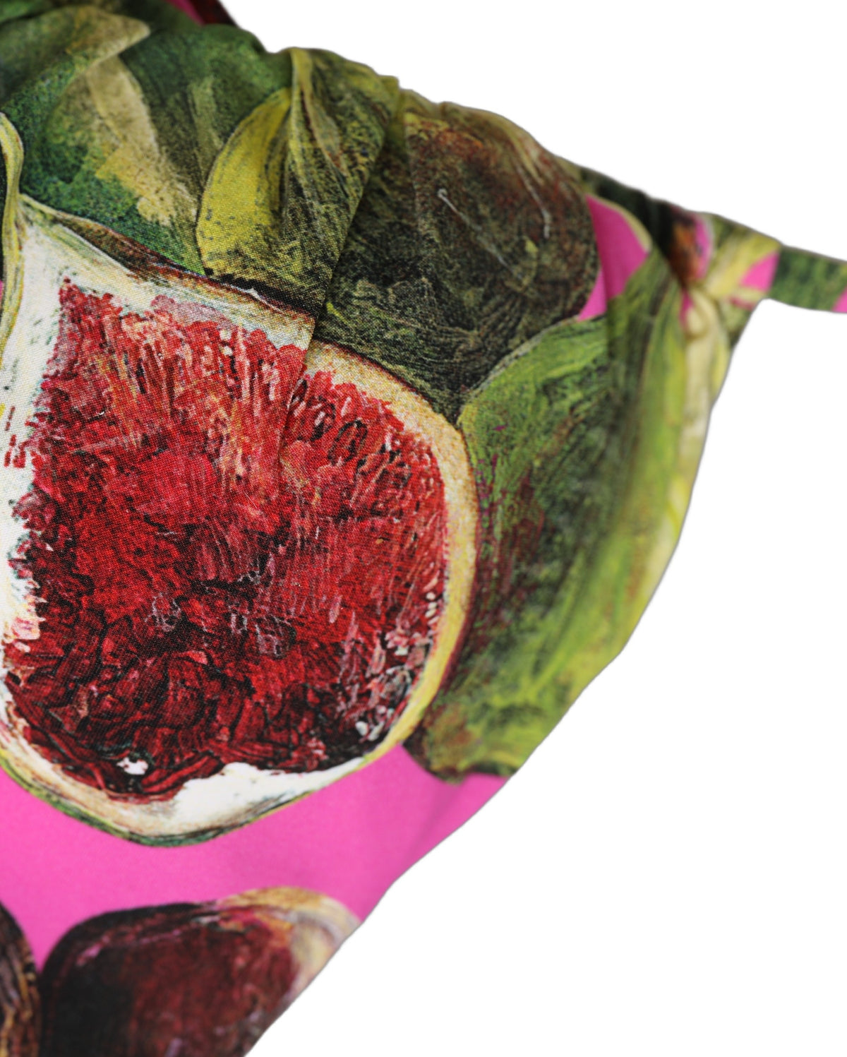 Dolce & Gabbana Fuchsiafarbenes Bikinioberteil mit Feigenprint