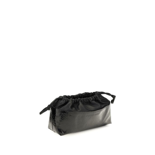 Pierre Hardy Schultertasche aus schwarzem Kalbsleder Bos Taurus