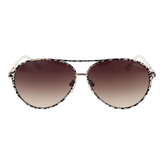 Guess Sonnenbrille Beige Metall