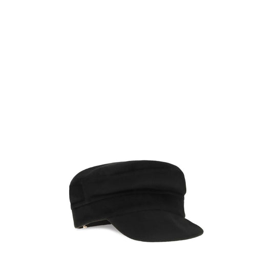 P.A.R.O.S.H. Black Wool Oves Aries Cap (Baseball Hat)