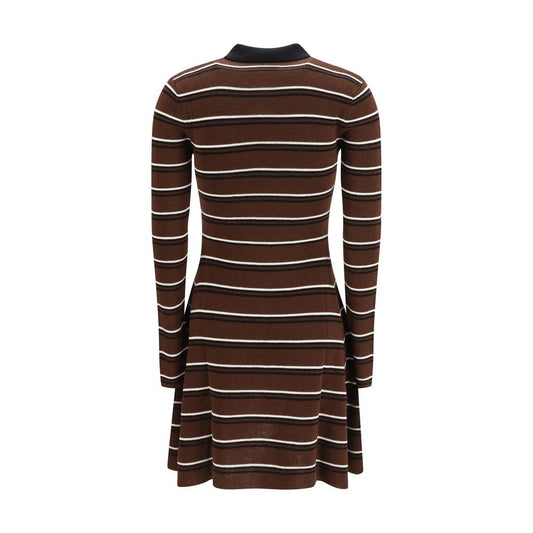 Ganni Brown Wool Oves Aries Casual Dress