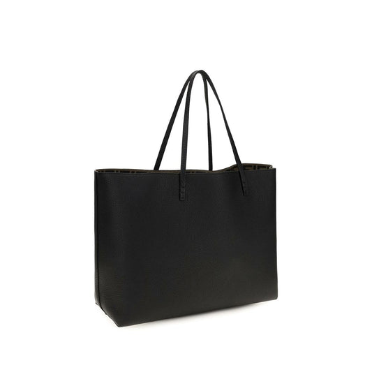 Fendi Black Calf Leather Bos Taurus Shoulder Bag