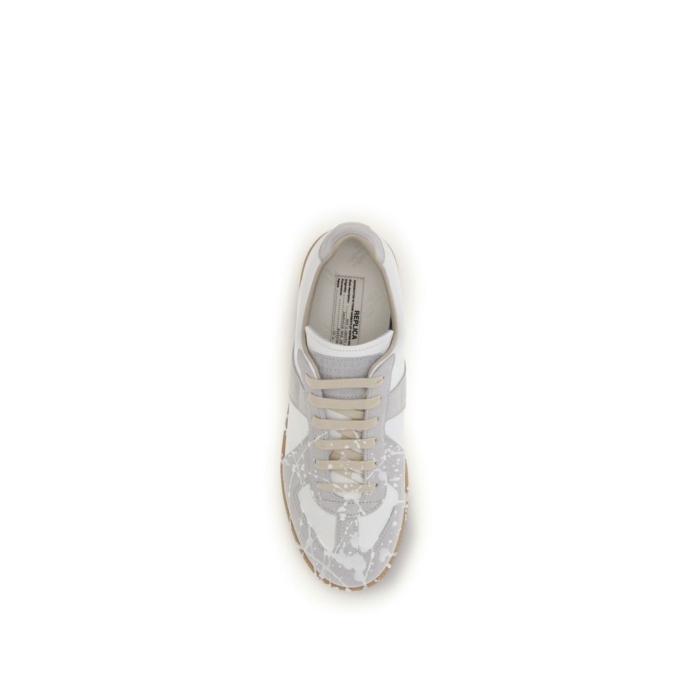 Maison Margiela Grau Wildleder Low-Top-Sneaker