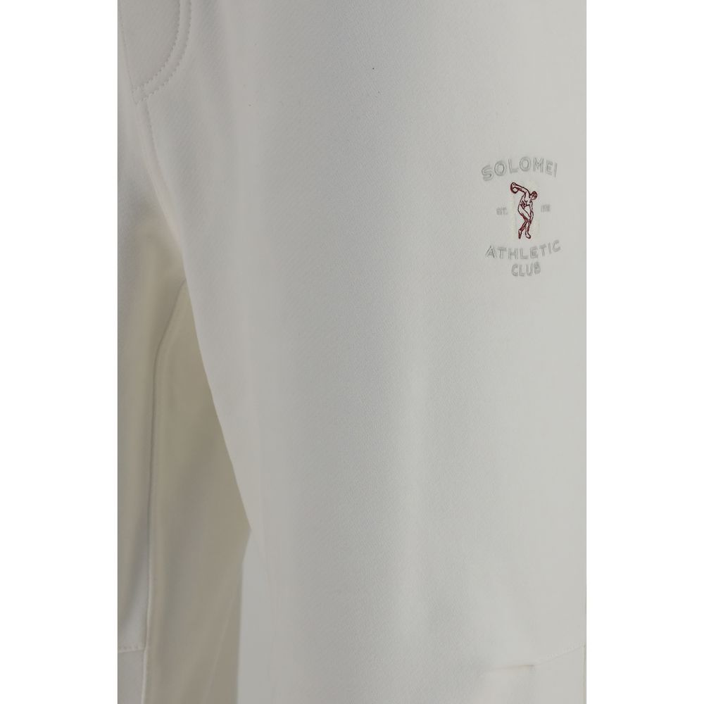 Brunello Cucinelli Weiße Freizeit-Hose aus Baumwolle