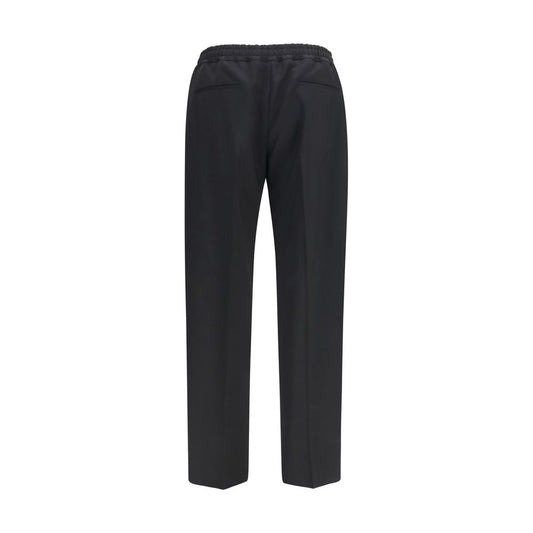 Valentino Garavani Black Cotton Chino Pants