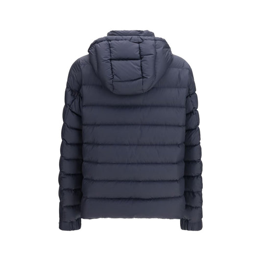 Moncler Blue Goose Down Full-Length Jacket
