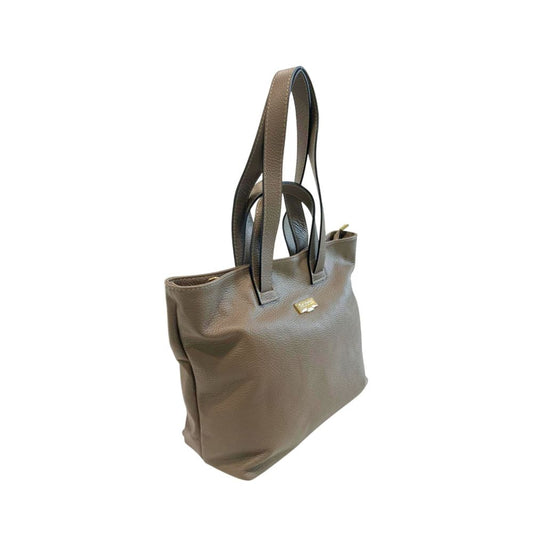 Baldinini Trend Handtasche aus beigem Rindsleder