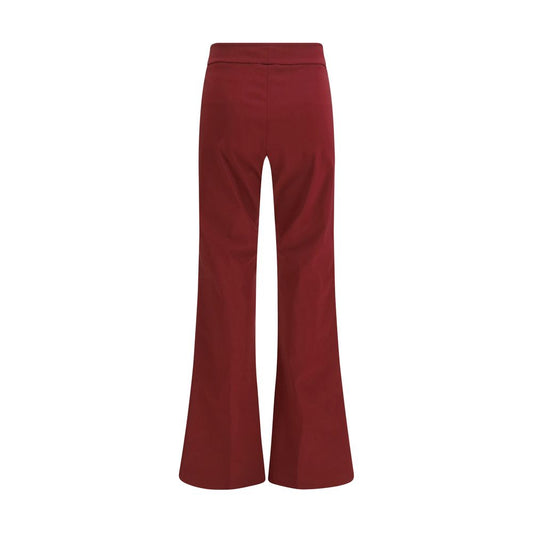 Avenue Montaigne Bordeaux Viscose Casual Pants