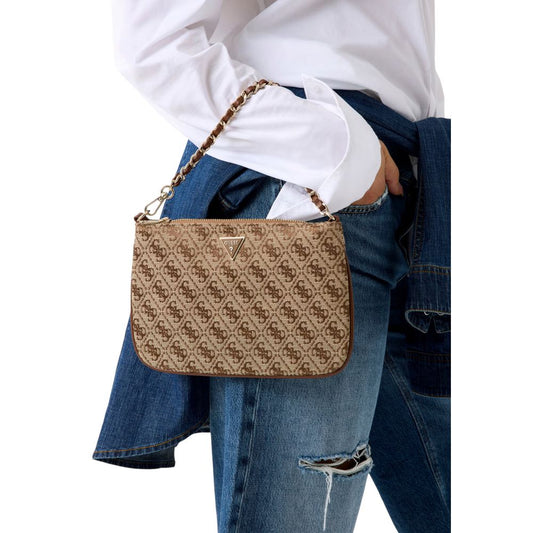 Guess Beige Polyester Handbag