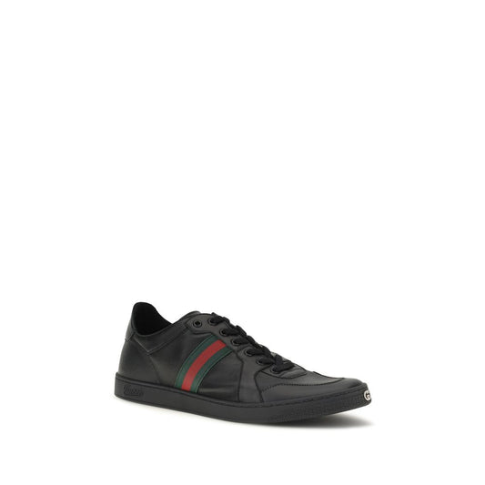 Gucci Black Lamb Ovis Aries Low Top Sneakers