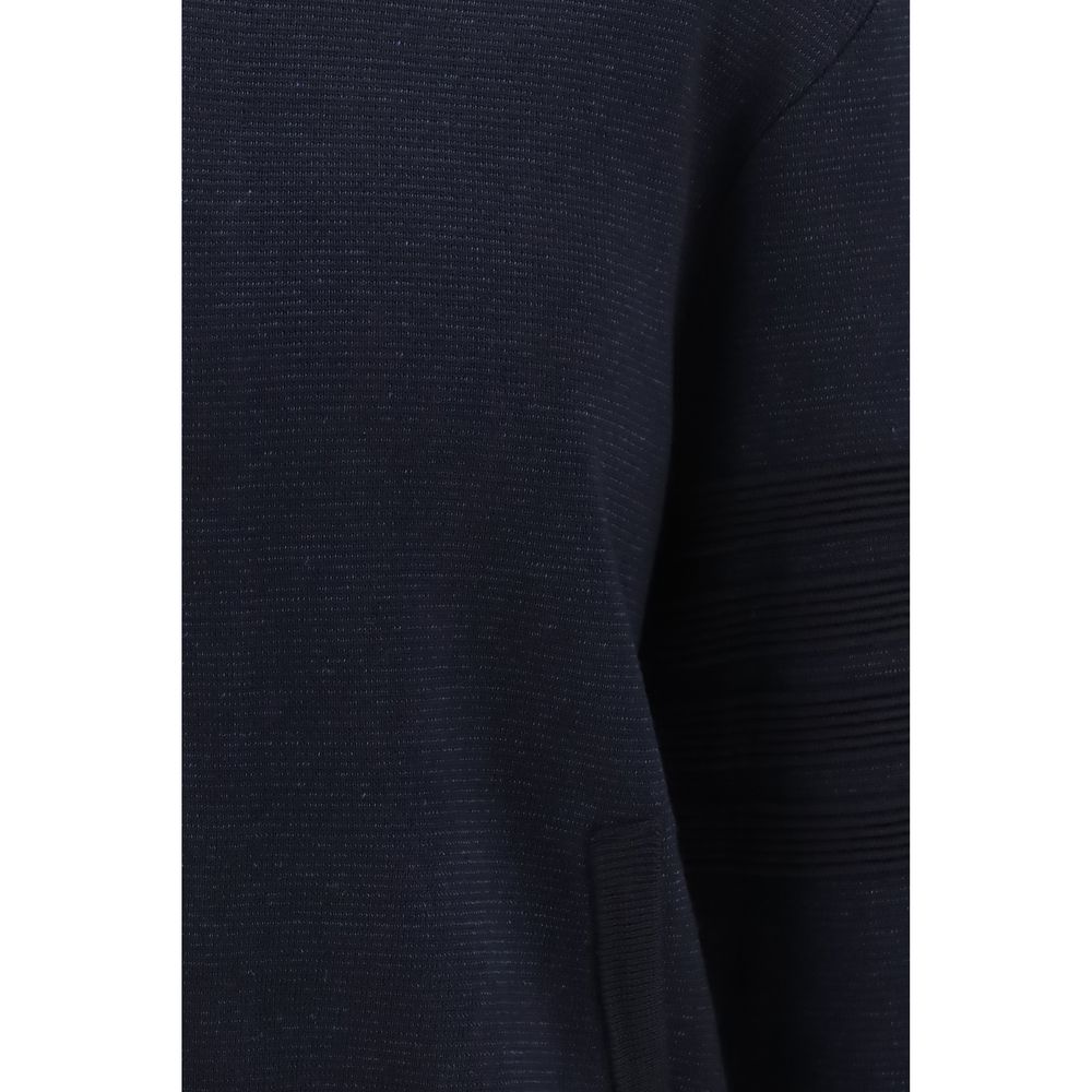 Thom Browne Blaue Woll-Oves Aries Bomber
