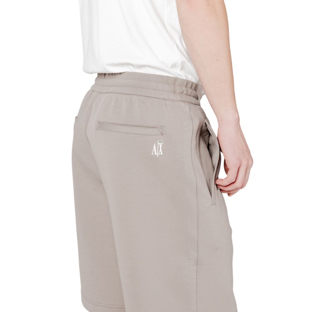 Armani Exchange Braune Bermudashorts aus Baumwolle