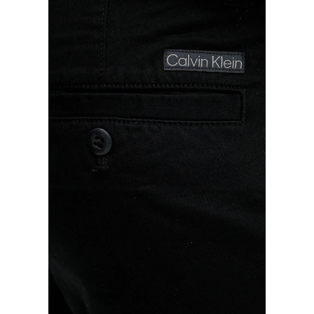 Calvin Klein Jeans Schwarze Freizeithose aus Baumwolle