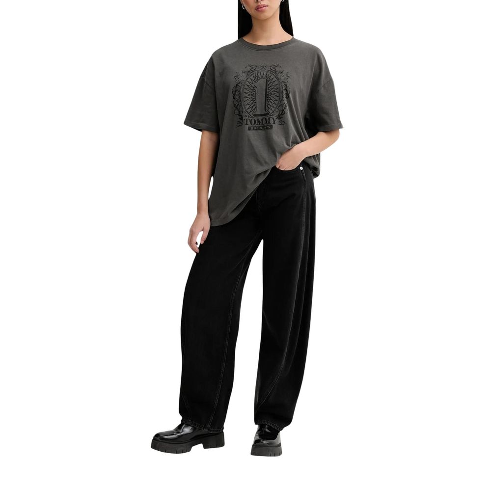 Tommy Hilfiger Jeans Schwarze Bootcut-Jeans aus recycelter Baumwolle