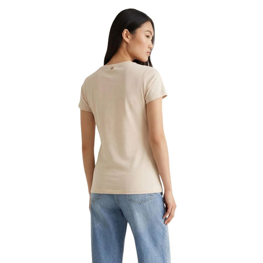 Liu Jo Beige Cotton T-Shirt
