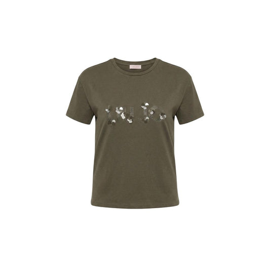 Liu Jo Green Cotton T-Shirt