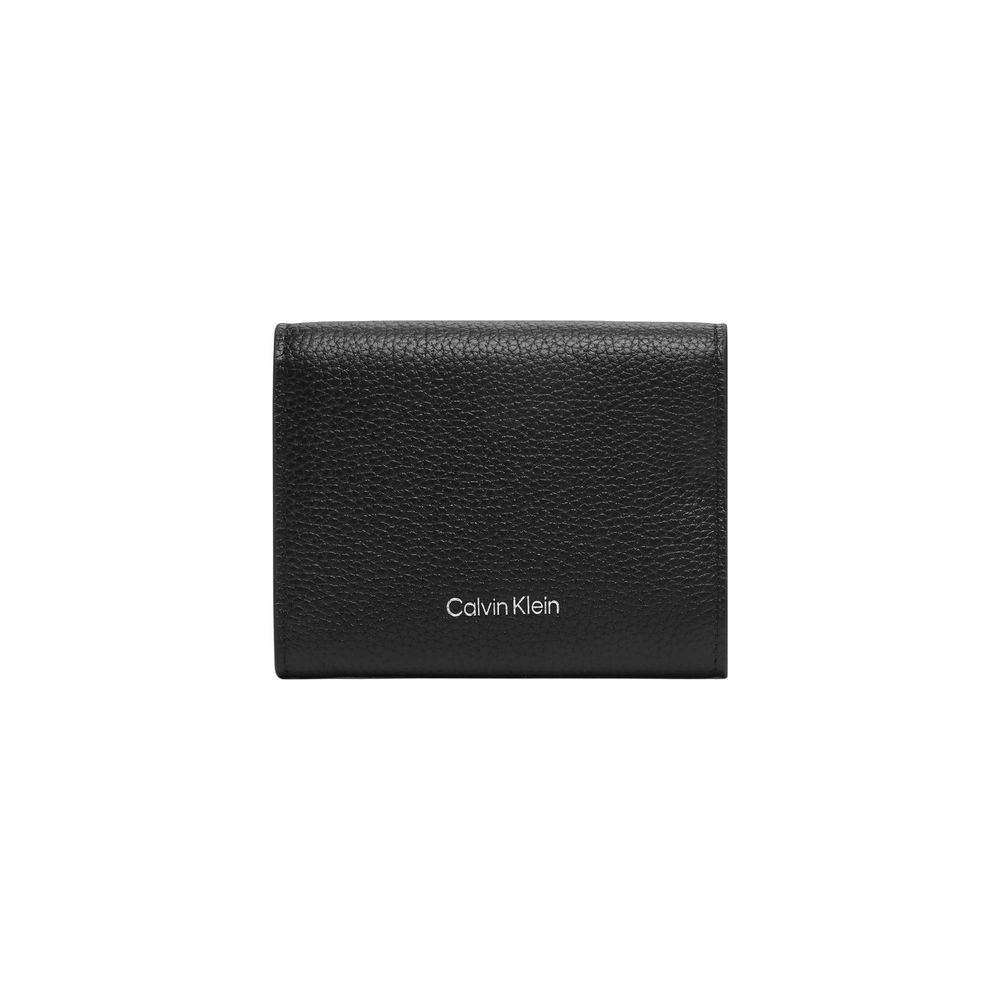 Calvin Klein Schwarze Ledergeldbörse
