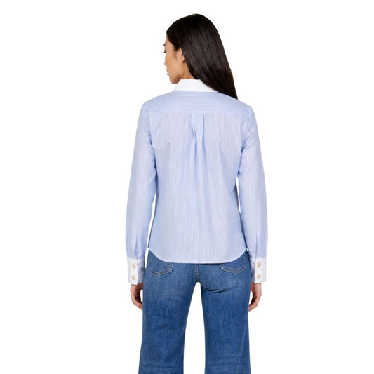 Morgan De Toi Blue Polyester Blouse