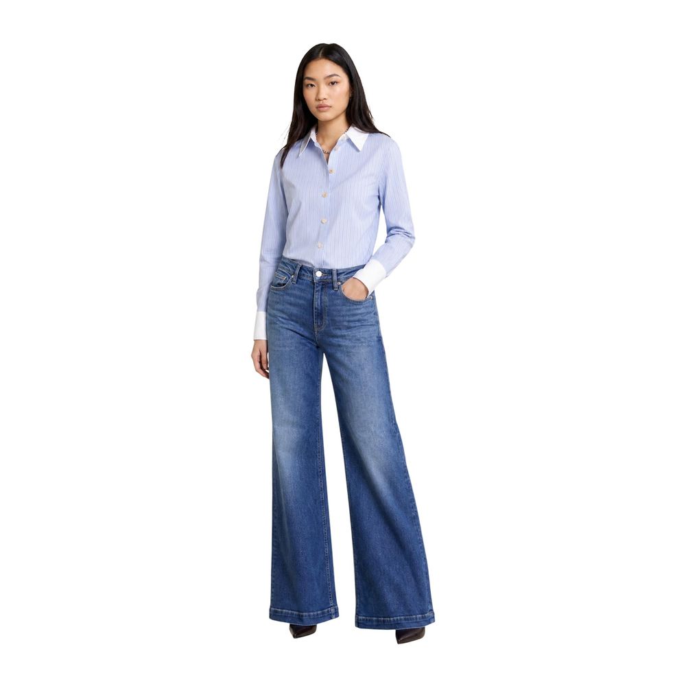 Morgan De Toi Blaue Polyesterbluse