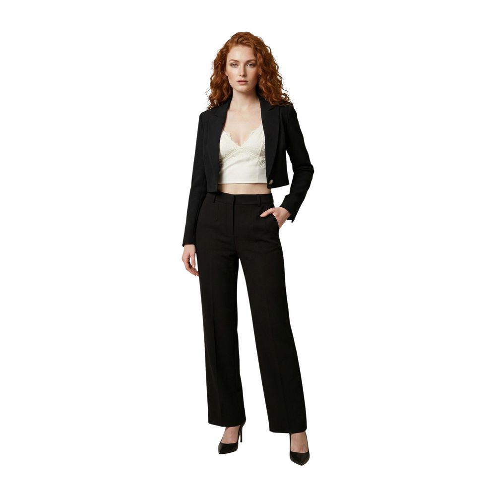 Morgan De Toi Schwarzer Blazer aus recyceltem Polyester