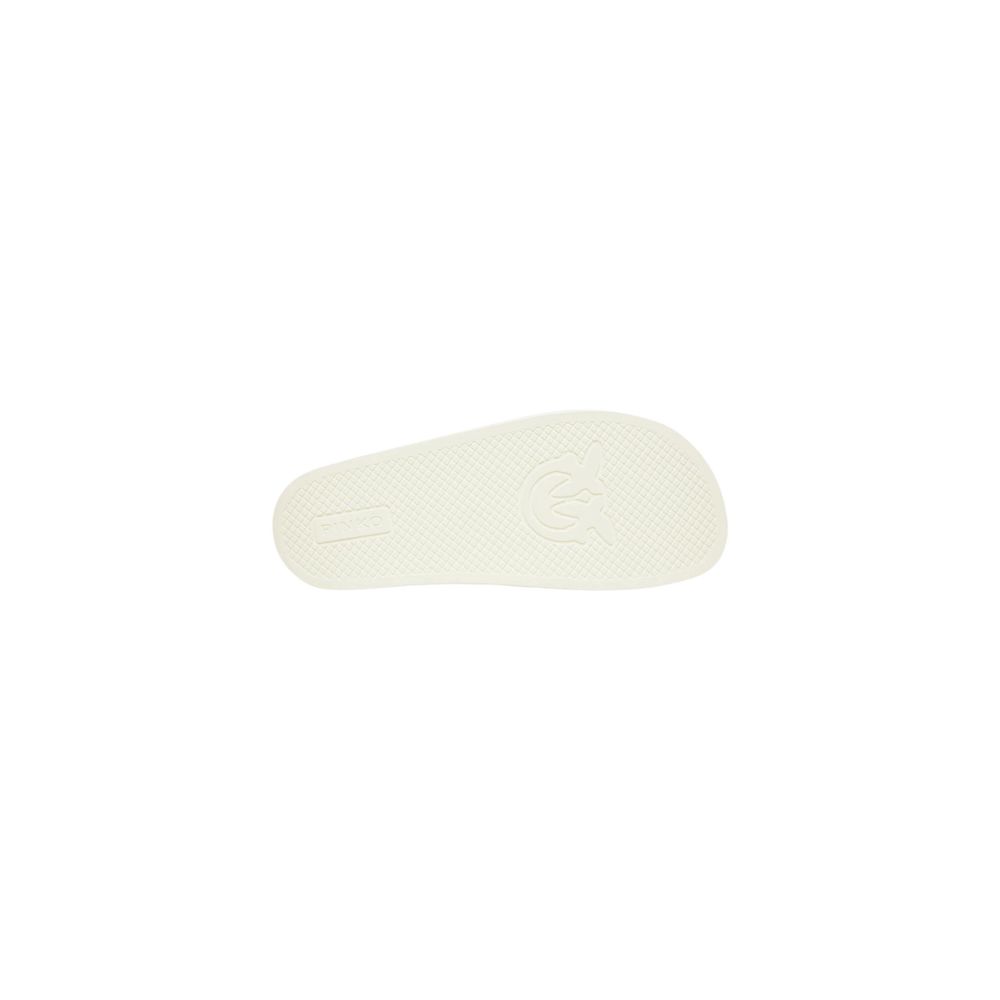 PINKO Weiße PVC-Slipper
