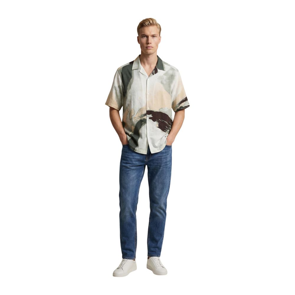 Only & Sons Bicolor Viskose Kurzarmhemd