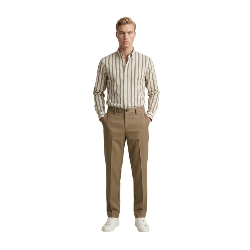 Gianni Lupo Beige Polyester Skinny-Hose